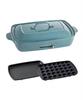 BRUNO Bruno Hot Plate Grande Size Body 2 Types of Plates Blue Stylish Cute This One Unit Lid with Lid Temperature Adjustment Easy To Wash For 4 or 5