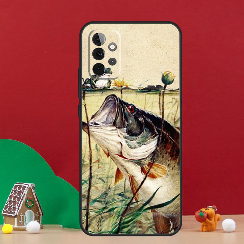 Bass Fishing Baits Lures Hook Tackle Case For Samsung Galaxy A55 A52 A32 A12 A33 A06 A16 A26 A36 A56 A15 A53 A13 A34 A54 A14 A17