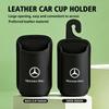 AABIA1 Leather Car Water Cup Holder Interior Drink Rack Organizer Accessories For Benz CITAN VITO SPRINTER CLS SLK Sport ML C200 C260