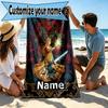 Custom Name Personalized The Legend Of Zelda Print Beach Towel, for Trip Camping Beach Party Home Decor, Birthday Gift for Family & Friends