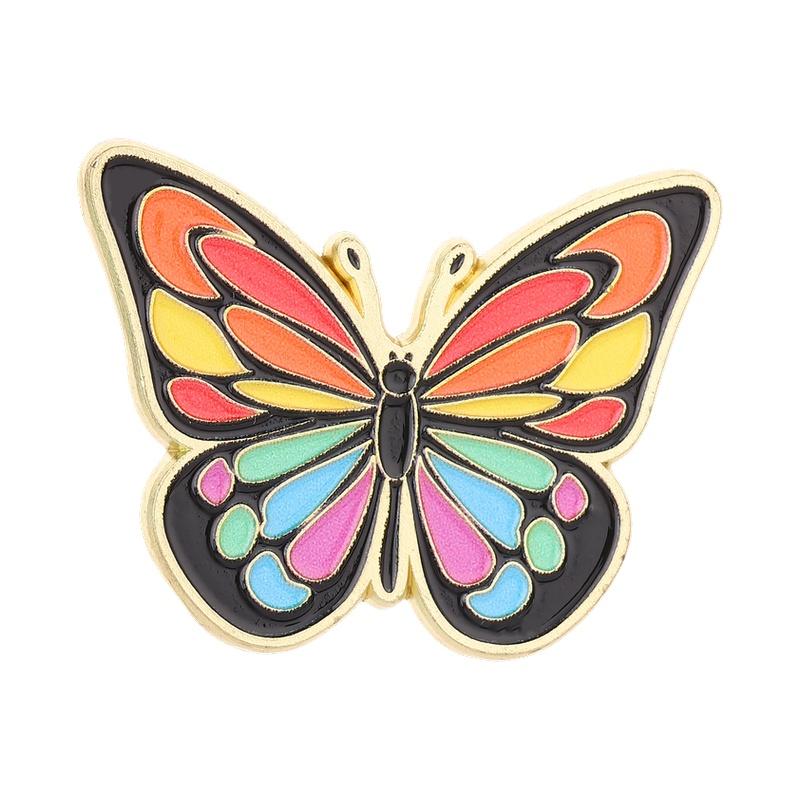 Cartoon Butterfly Collection Enamel Pins Colorful Butterfly Insect Moon Phases Moth Brooch Lapel Backpack Badge Jewelry Gifts