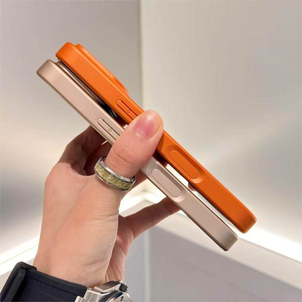 Деловой однотонный чехол с текстурой кожи для iPhone 17 Air 16 15 14 Plus 13 Pro Max, матовый, противоударный, с защитой объектива