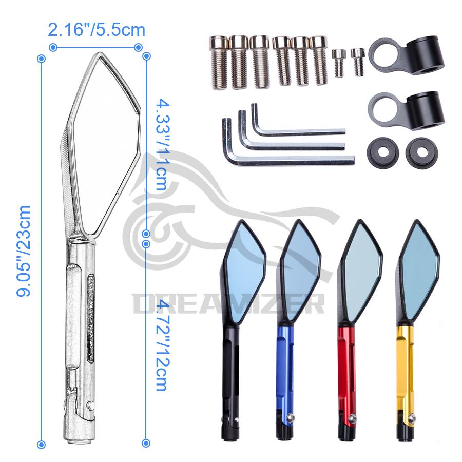 8 мм 10 мм универсальное зеркало заднего вида отражатель регулируемый вращающийся руль боковое зеркало для велосипеда Honda Yamaha