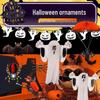 Бумажная гирлянда на Хэллоуин «Летучая мышь и паук-призрак» - Самодельное подвесное украшение для окон