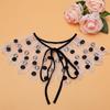 Lace Fake Collar Women Detachable Collars For Women False Collar Embroidery Floral Lolita Lapel Half Shirt Shawl Wrap Decoration