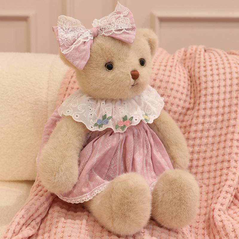 New Running Rabbit Doll Plush Toy Soothing Doll Teddy Bear Baby Clothes Bear Doll Throw Pillow Birthday Gift