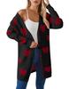 European And American New Valentine'S Day Sweater Women'S V-Neck Button Love Knitted Cardigan Medium And Long Coat