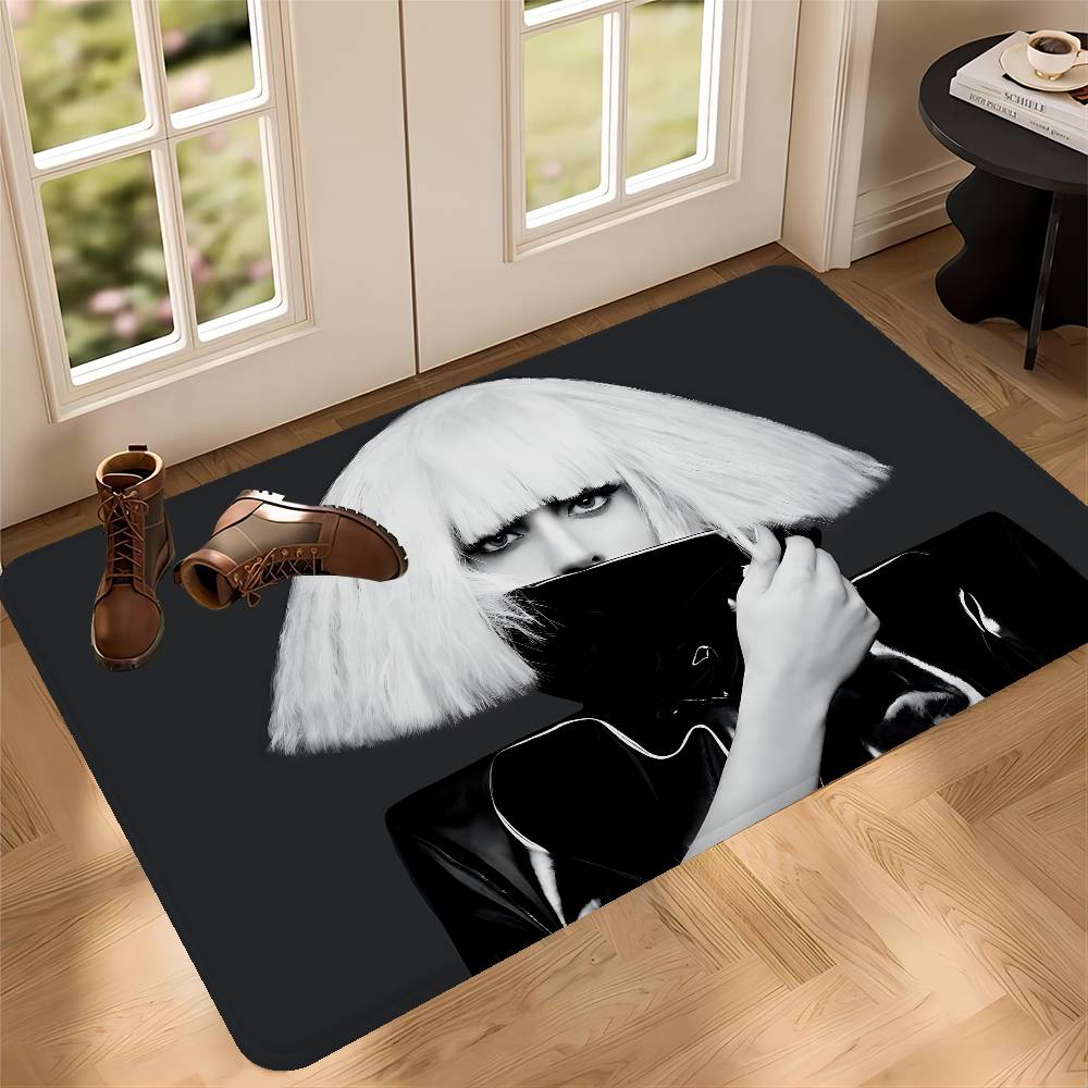 Singer L-Lady G-Gaga Kitchen Mat Cheaper Anti-slip Modern Living Room Balcony Printed Modern Home Decor