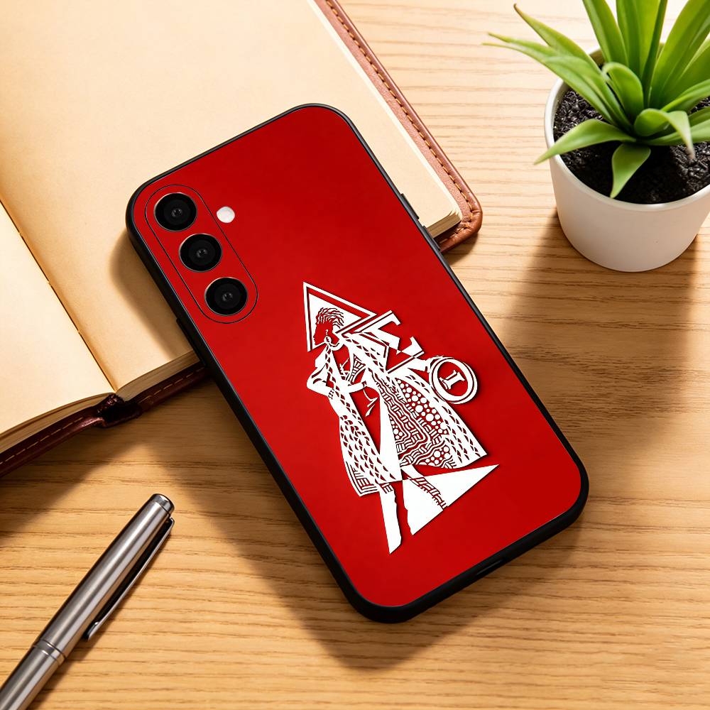 D-delta S-sigma Theta Phone Case Black Silicone Soft For Samsung Galaxy A73,A72,A71,A70,A53,A52,A51
