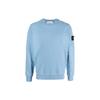 FW22 Solid Color Logo Decorated Casual Long Sleeve Sweatshirt Men Sweatshirt Light-Blue 771563020-V0046