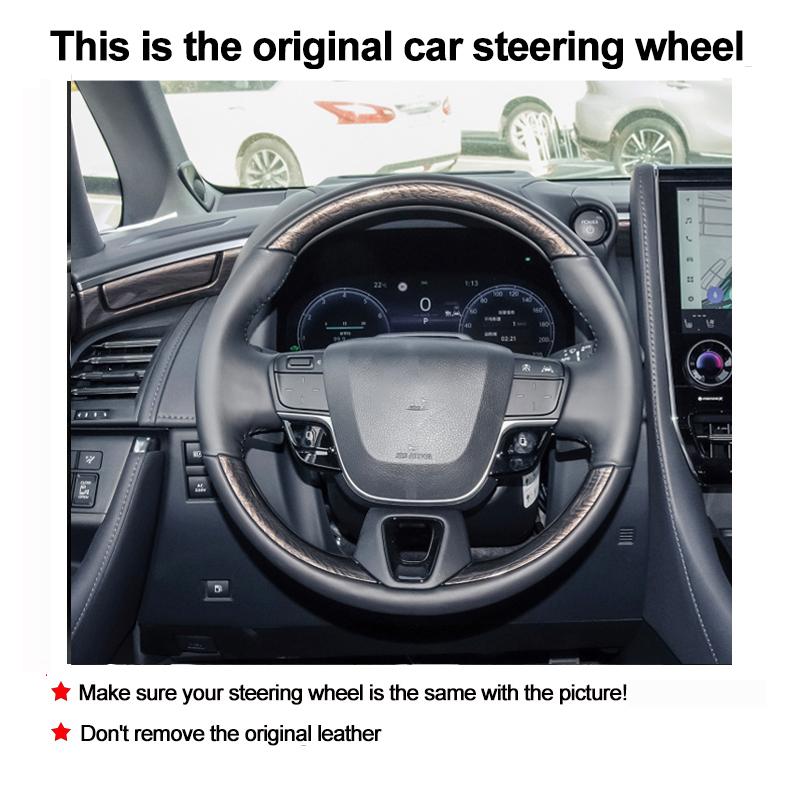 Ручная прошивка Обложка-оплетка на руль автомобиля Для Toyota Alphard IV 2026 2026 2026 Оплетка на держатель руля