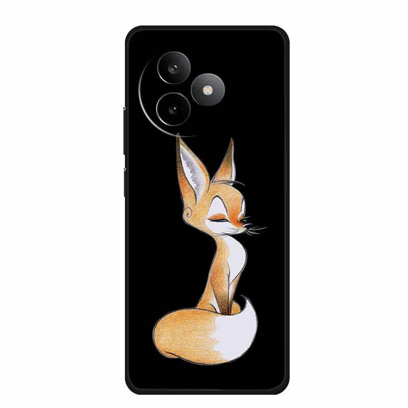 Чехол для телефона Xiaomi Redmi K80 Ultra Чехол Мягкий Черный Силикон Мультяшный Кот ТПУ Funda Для Redmi K 80 Ultra Чехол Coque 6.83" Корпус