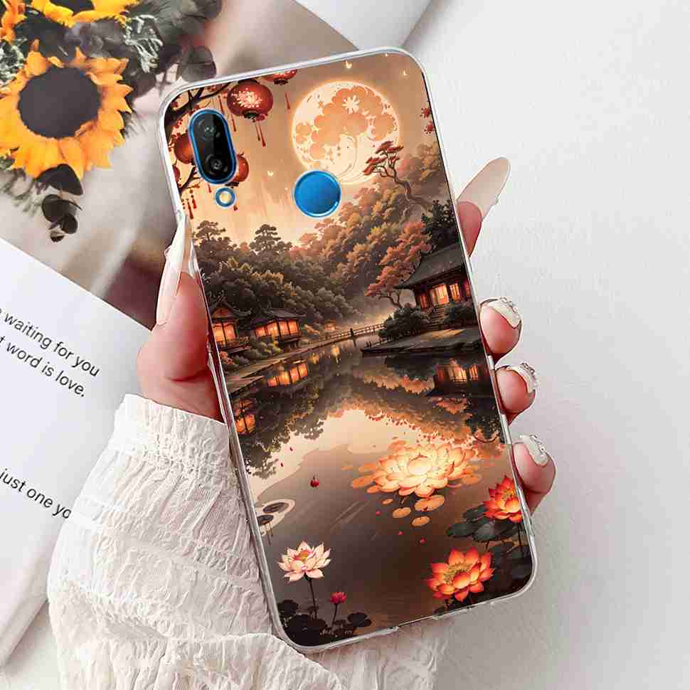 Защитные чехлы для Huawei P20 lite ANE-TL00 Чехол Новый Мультяшный Принт с Кошкой Силиконовый ТПУ Чехол для Huawei P20 Lite ANE-LX1 Корпус