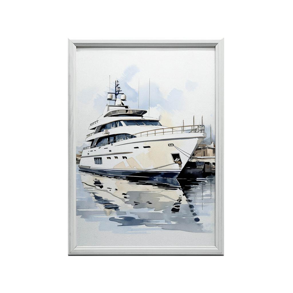 Morskie Refleksy Morskie Refleksy, 30X40 Cm, Rama Drewniana Biała, Papier Matowy 230 Gsm