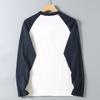Vintage Patchwork Color-Blocking Pure Cotton T-Shirt for Men, Autumn Season, Letter Embroidery, Casual Base Shirt, Trendy