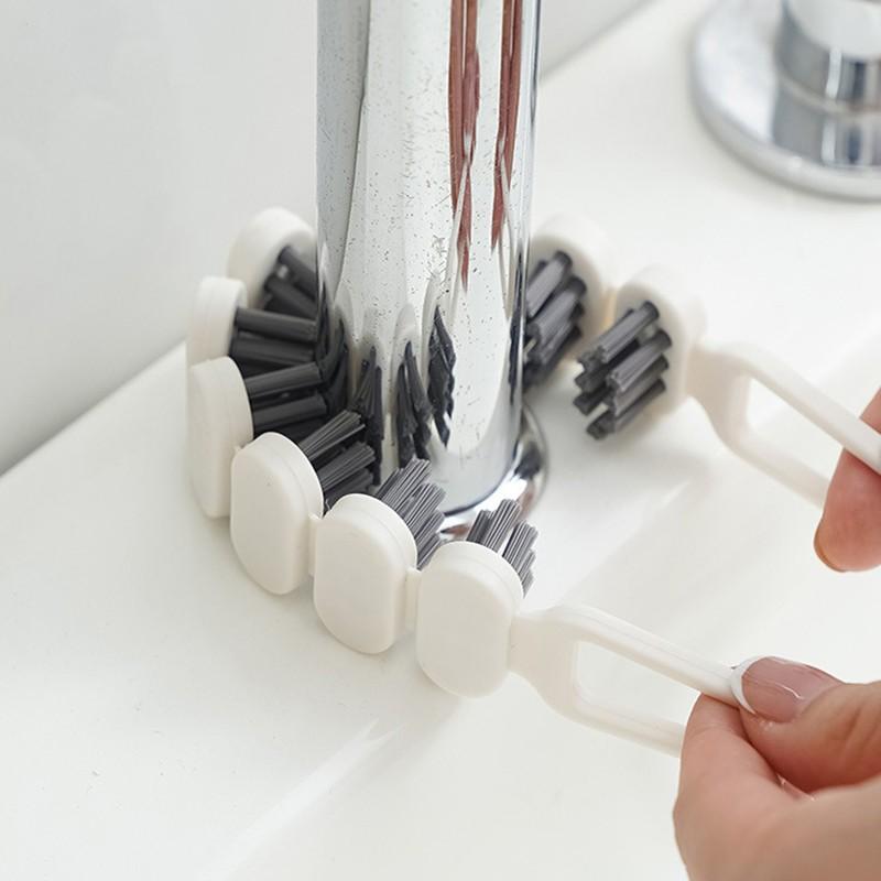 2PCS Flexible Gap Brush Faucet Bathroom Kitchen Long Gap Cleaning Brush Bendable Crevice Cleaning Brush