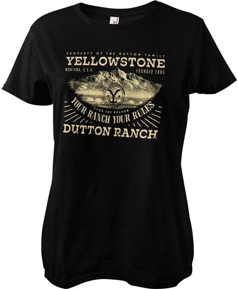 Черная футболка унисекс Yellowstone Your Ranch Your Ranch Girly Tea