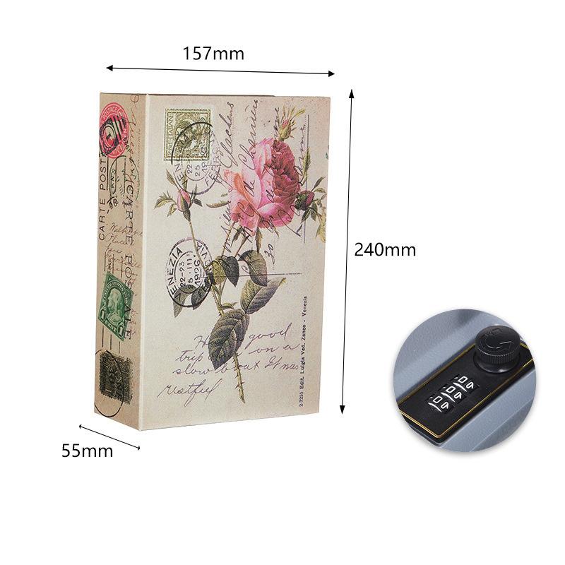 Пароль Безопасный Замок Хранение Наличных Денег Монет Ключ Локер Детский Подарок Безопасность Мини Книга-Сейф для Денег Тайник Секрет