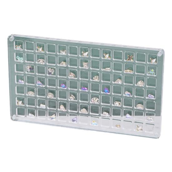 Подвеска для ногтей, коробка для хранения со стразами, с несколькими отделениями, прозрачная акриловая магнитная крышка, квадратная, прямоугольная, круглая, аксессуары для ювелирных изделий