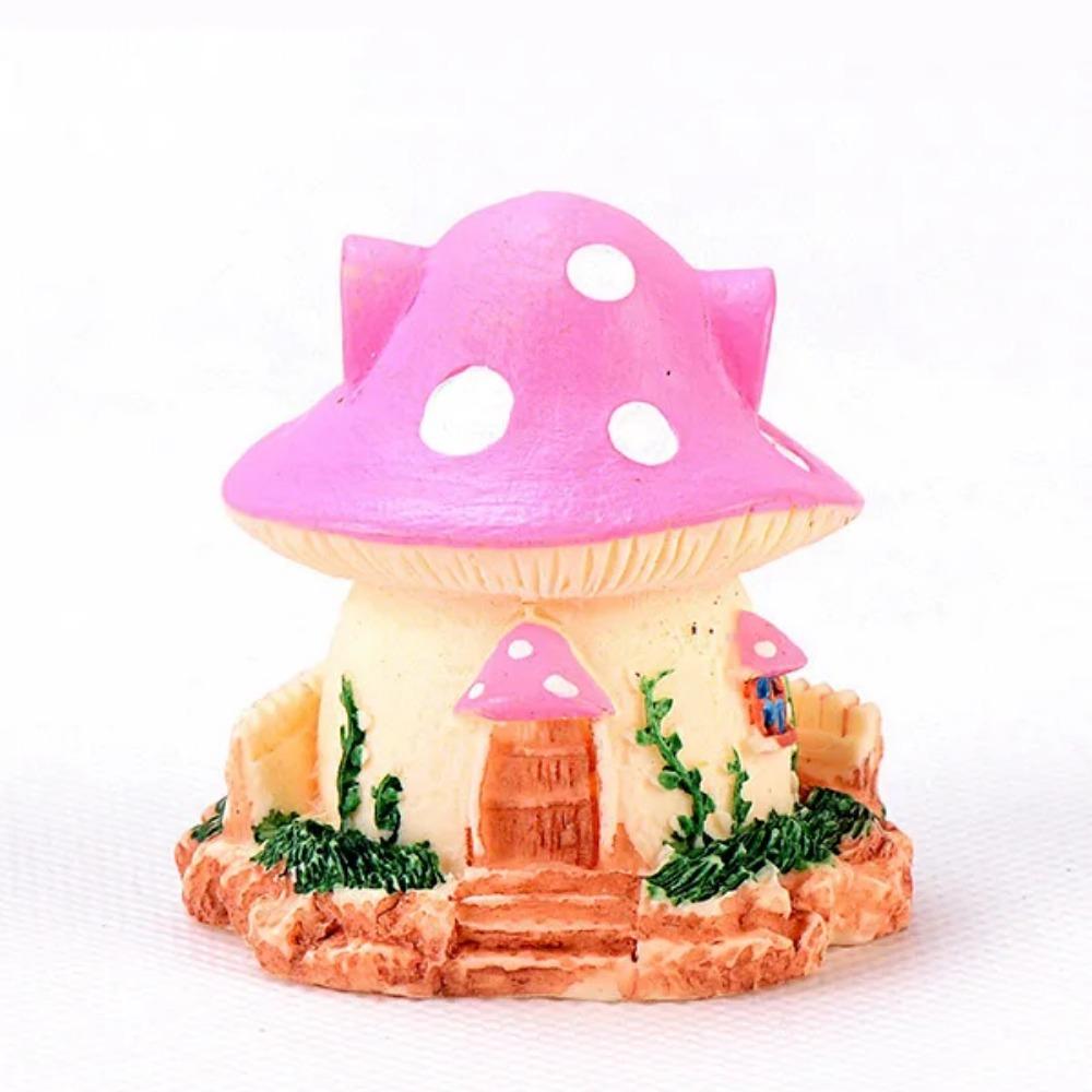 Миниатюрный дом A Building Mushroom Aquarium Rockary Фигурка Fairy Garden Terrarium Home Fish Tank Landscape Decor Accessories