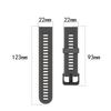 Silicone Wrist Strap Replacement for Garmin Forerunner 945/Fenix 5 Plus/Approach S60