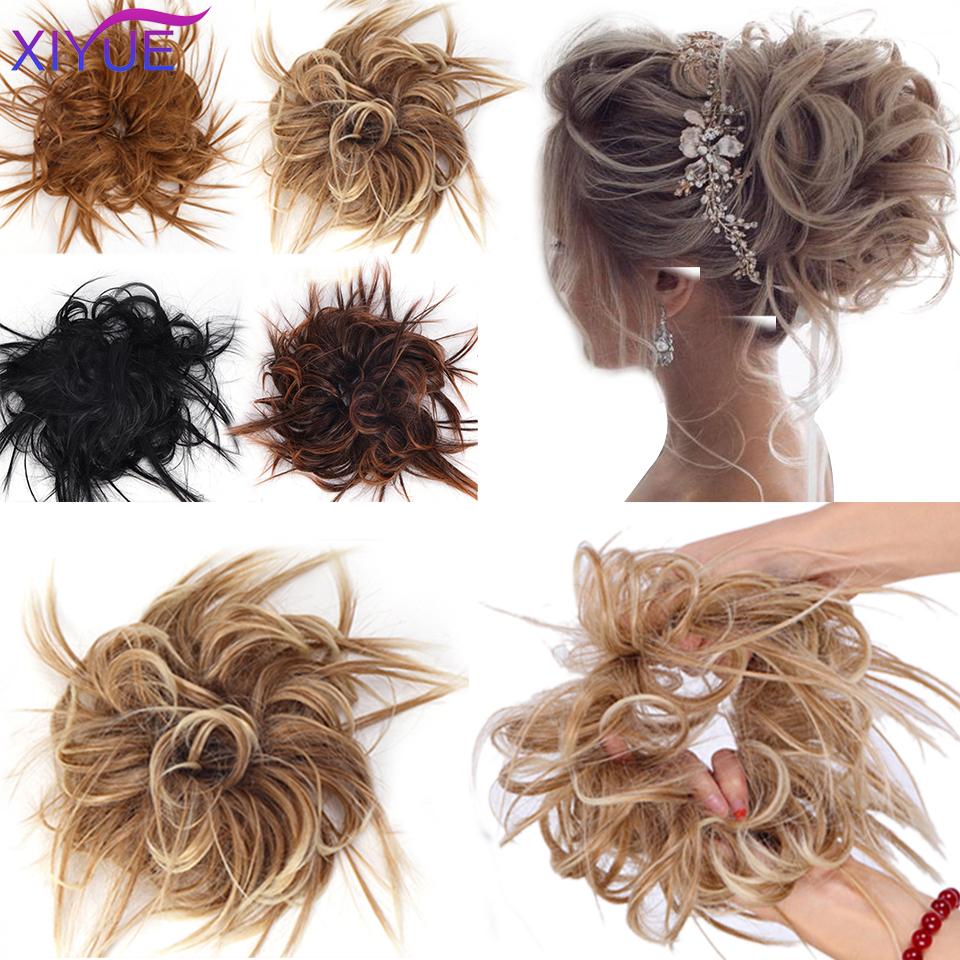 Синтетический шиньон, грязная резинка для волос, резинка для волос, пучок, вьющаяся прическа, шиньон, высокотемпературная накладная резинка для волос, пончик, накидка, хвостик