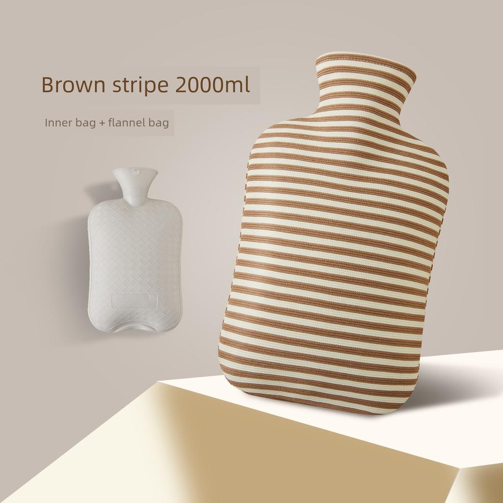 Large Pvc Hot Water Bottle for Women, Thickened Water-Filled Heating Bag, Explosion-Proof, for Warming Hands, Applying to Stomach and Waist