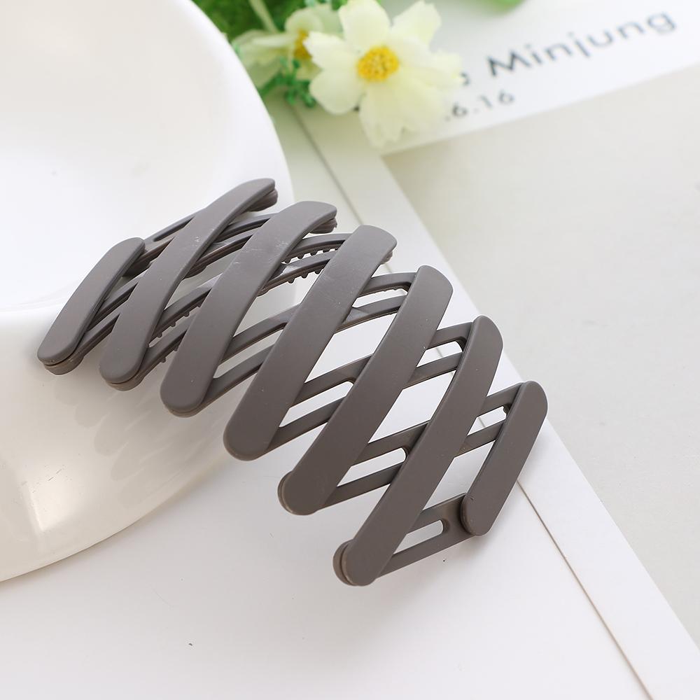 Простая новая телескопическая повязка на голову, новая портативная складная заколка, женская нескользящая заколка, модные аксессуары для волос