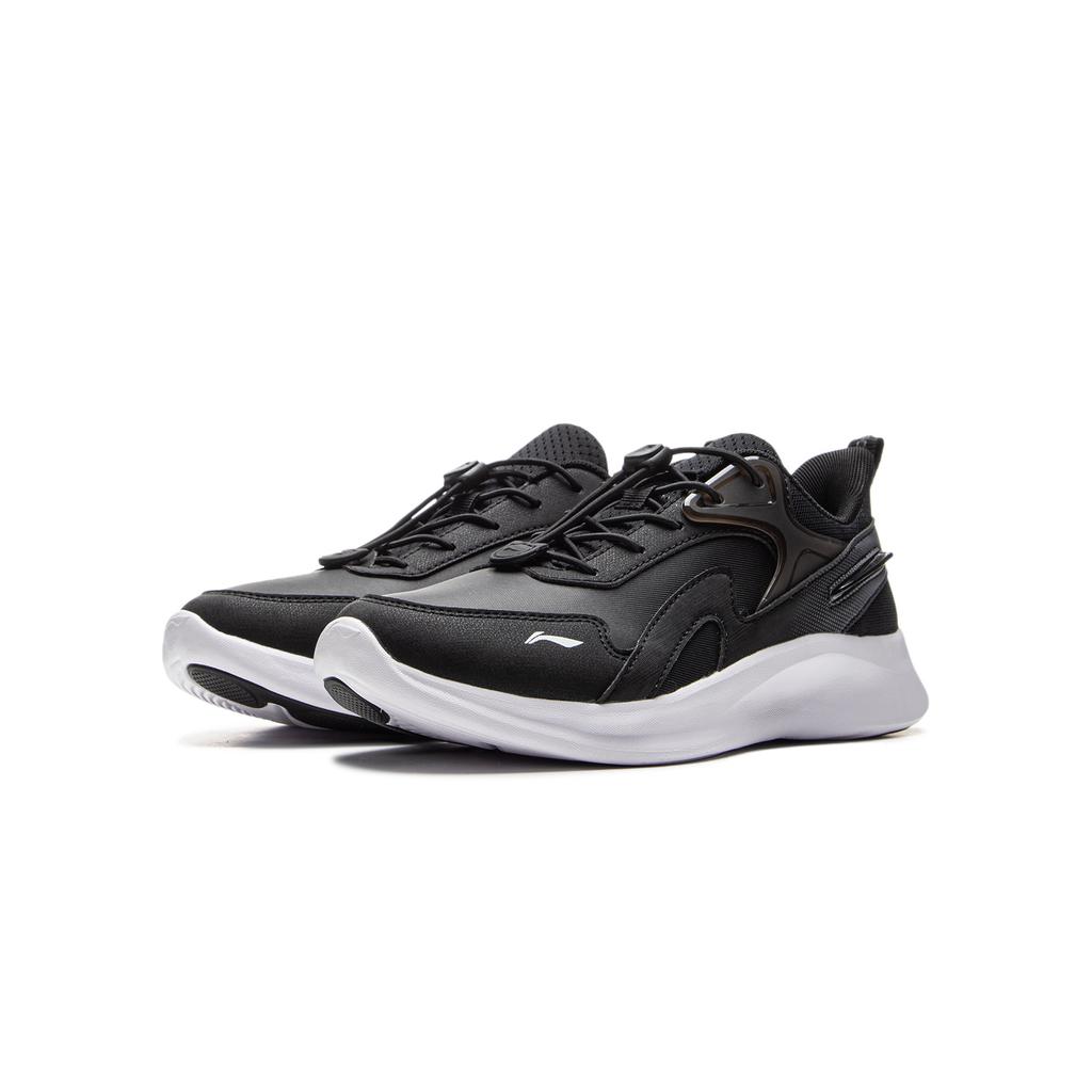 Li Ning Kids Sports Lifestyle Series Fashion Versatile Durable Lightweight Shock Absorption Low Top Casual Shoes Kids Casual Shoes Black YKCU162-13
