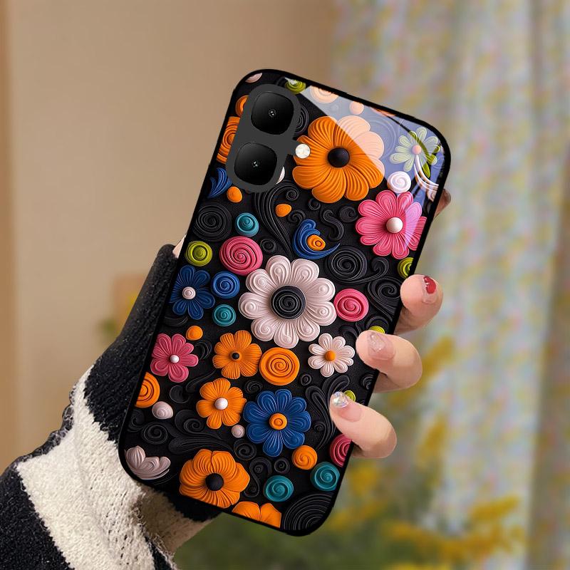 Чехол-задняя крышка для Infinix Smart 10 X6725, Чехлы из закаленного стекла для Tecno Pop 10, Smart10 Pop10, Модный защитный корпус