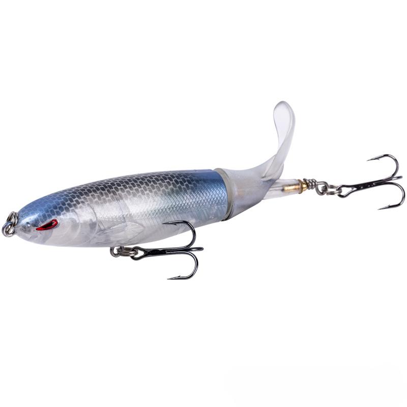 Whopper Popper Lure Pencil Propeller Bait Topwater FIshing Lure Blowups Baits Rotating Tail Fishing Tackle Crankbait Wobblers Hard Bait Lure Tractor