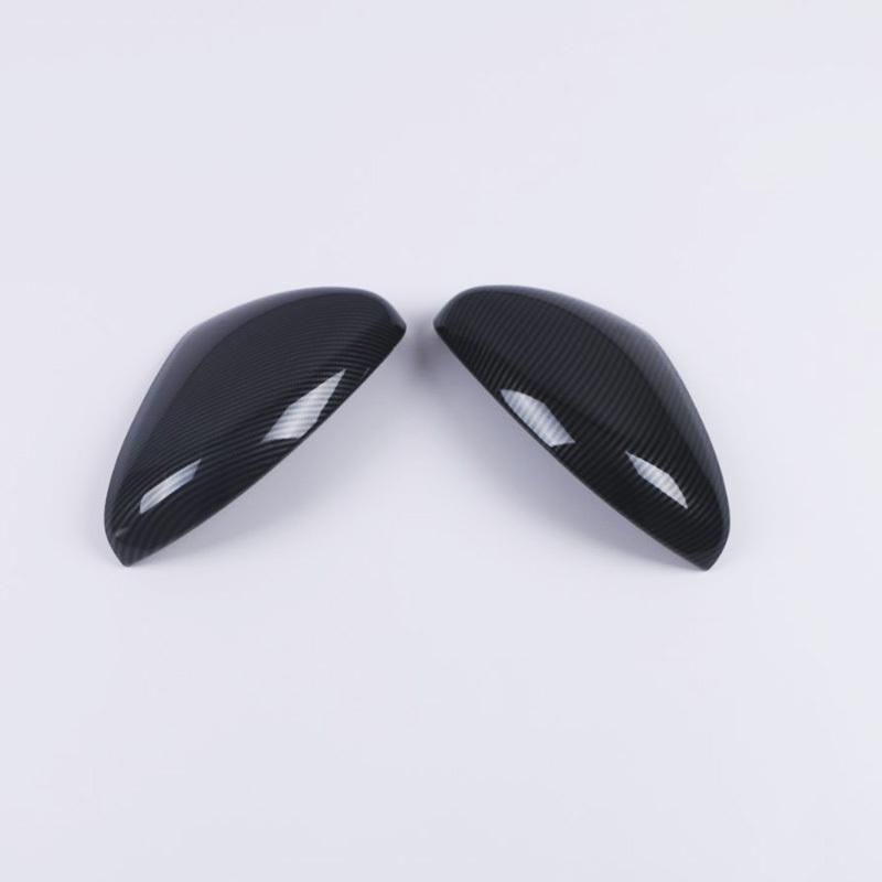 For ALL NEW Honda CITY - car Chrome silver Rearview mirror cover trim, black carbon fibre Side Mirror Covers