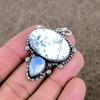 Dendrite Opal, Opal Gemstone 925 Sterling Silver Jewelry Pendant 1.97" KKG-333