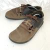 Leather Sandals Shoes 40 25 Brown(USED)