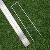 50Pcs U-Shaped Garden Staples Heavy-Duty Fence Tubing Stakes Sod Pins Galvanized Landscape Spike For Holding Lawns Barrier