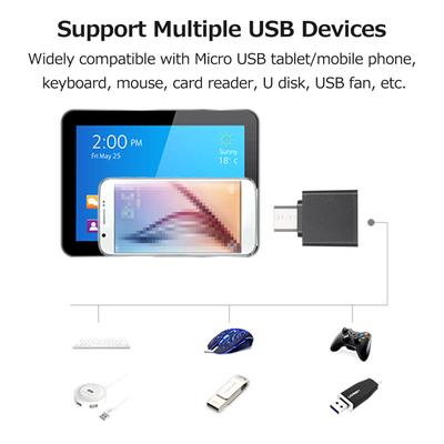 Адаптер OTG Адаптер Micro USB — USB2.0 Портативный адаптер Micro USB Мини-размер Plug and Play Wide