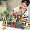 Marble Run Architecture Castle Building Blocks Car Action Figures Friends Children Educational Toys for Boys Christmas