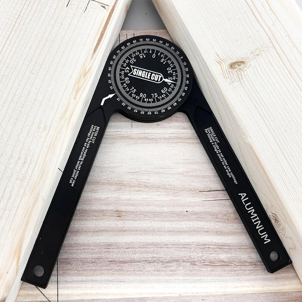 7-Inch Professional Miter Saw Protractor - Laser-Engraved Angle Gauge for Precision Woodworking & Carpentry ( High-Accuracy)
