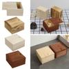 Decoration Card Keeper With Slide Top Beads Container Wooden Box Jewelry Organizer Case Storage Box