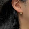 THE BORING natural wrap gold earrings