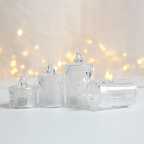 24 шт., светодиодные электронные свечи, безопасные, реалистичные, беспламенные, на батарейках, свечи для украшения дома, фестиваля