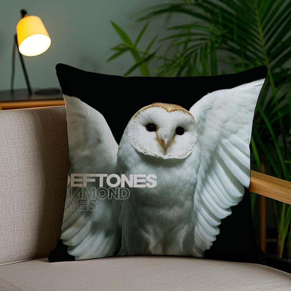 Подушка с принтом группы D-Deftones, мягкая, короткий плюш, двусторонняя печать, декор для дома, машинная стирка, наволочка, подарок