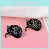 Unique Cartoon Cat Brooch Cute Sleeping Cat Design Fashionable Alloy Pin For Unisex Style
