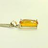 Желтый цитрин, подвеска с цитрином качества ААА, подвеска из стерлингового серебра 925 пробы,