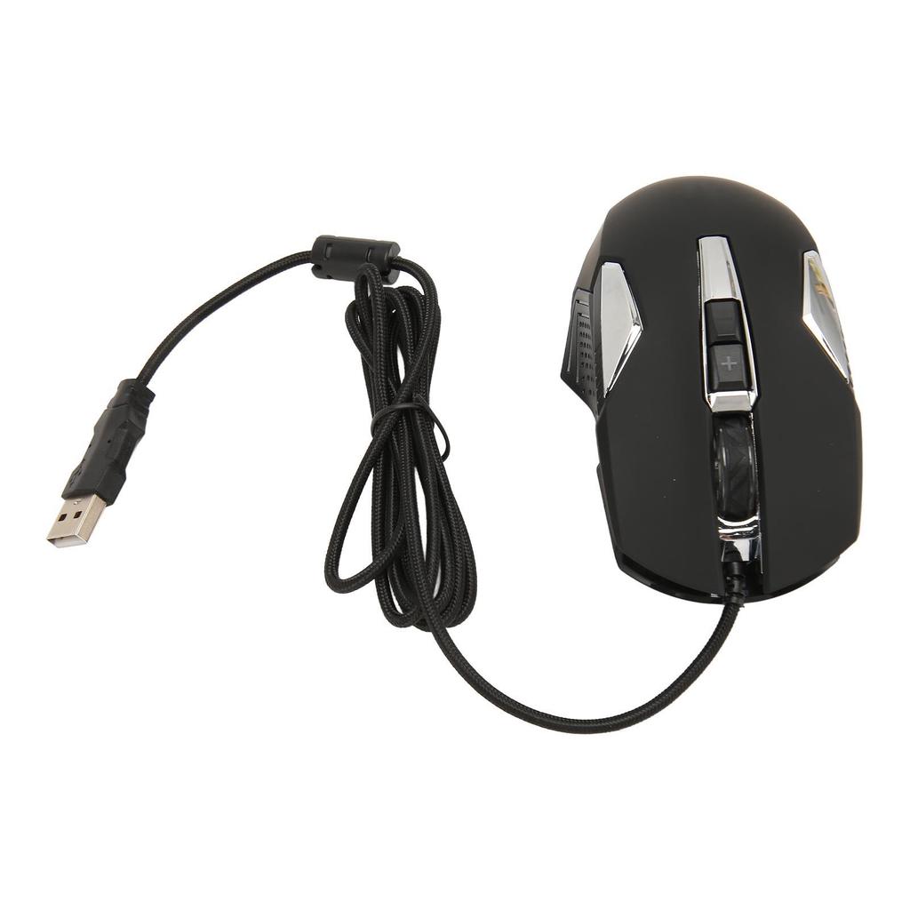 RGB Gaming Mouse Multifunction Ergonomic 7200 DPI Wired Optical Gaming Mouse With Programmable Buttons and Backlight Mode