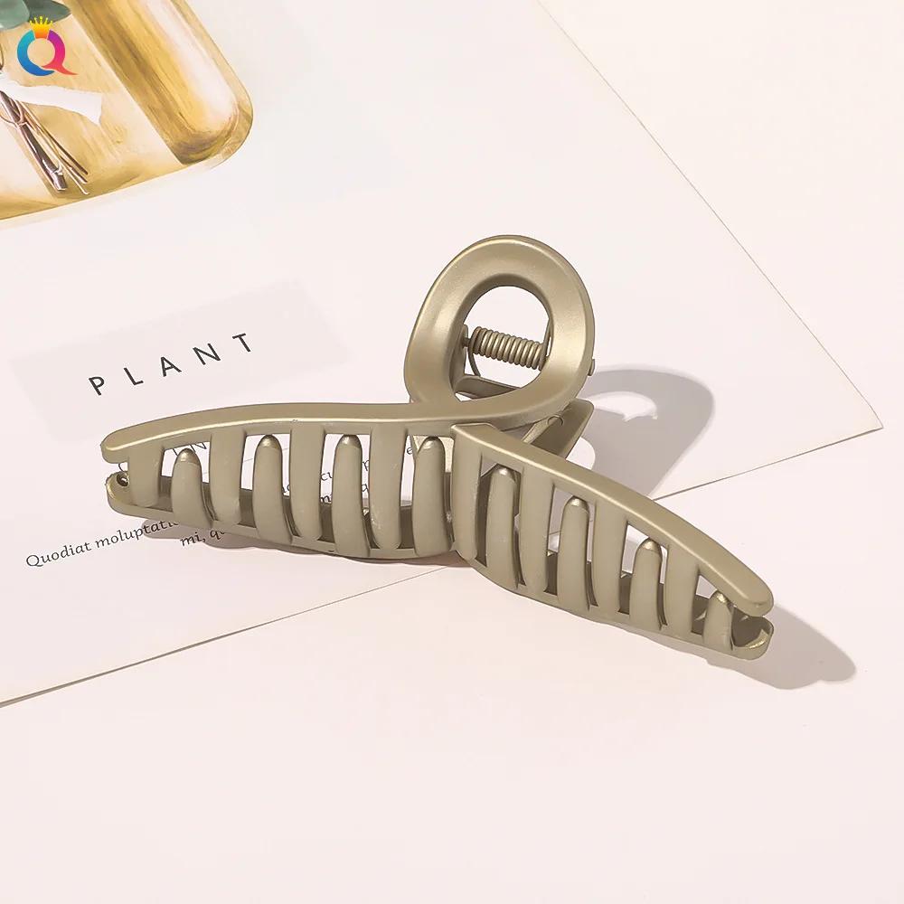 1pcs 11cm Women Cross Frosted Hairpin Fashion Elegant Hair Shark Clip Large Hair Claw Clips Girls Korean Hair Accessories