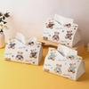 Adorable Bear Leather Tissue Box for Home & Dining Room - Multi-Purpose Napkin Holder