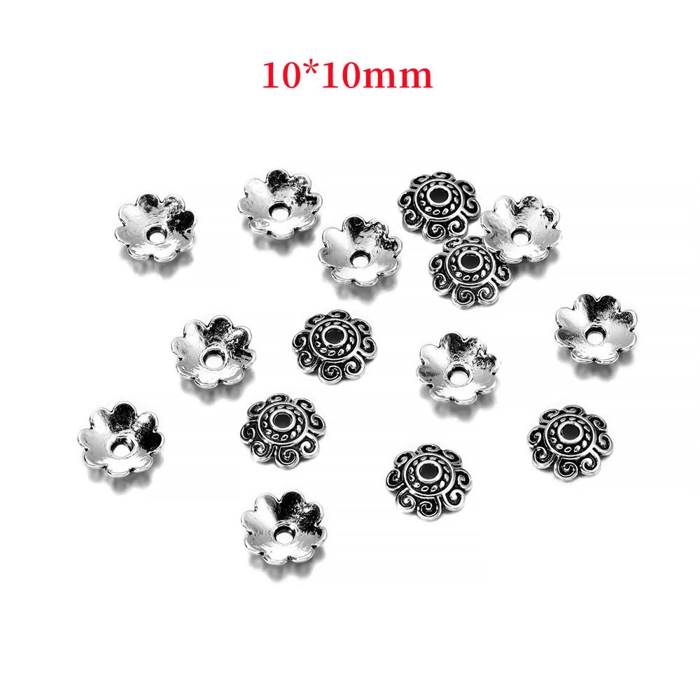 6, 8, 9, 10, 12 мм, колпачки для ювелирных изделий, колпачки для бисера, концевая емкость, выдолбленный цветок, тор, сделай сам, разнесенные друг от друга ювелирные изделия