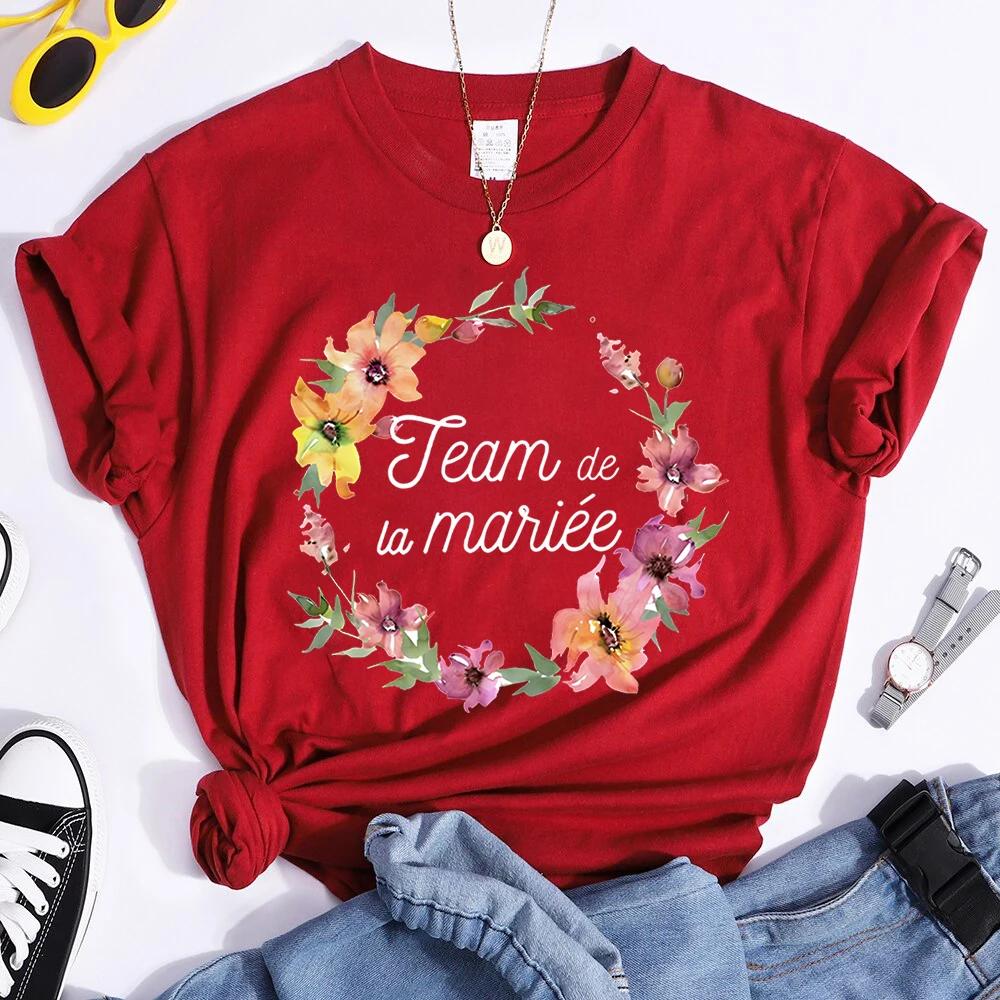Футболка для подружек невесты Team Bride, парная, топы для свадебной вечеринки, футболка EVJF для команды невесты, подарки для девичника, КРАСНЫЕ футболки для девичника