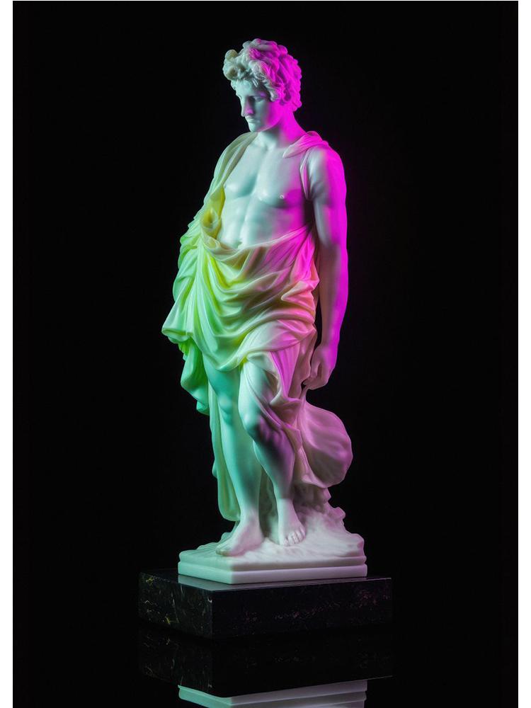 Винтажный мраморный постер «Аполлон» Дэвид Пополо, холст, картина, абстрактная статуя, настенное искусство для современной гостиной, домашний декор, Куадрос